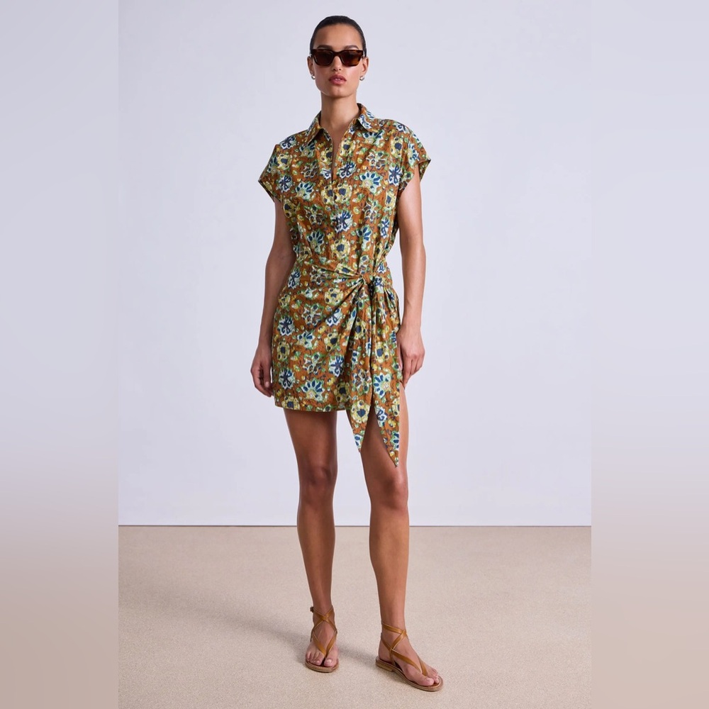 Apiece Apart SAN VITO SARONG in Batik Floral Bronze